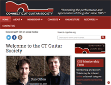 Tablet Screenshot of ctguitar.org
